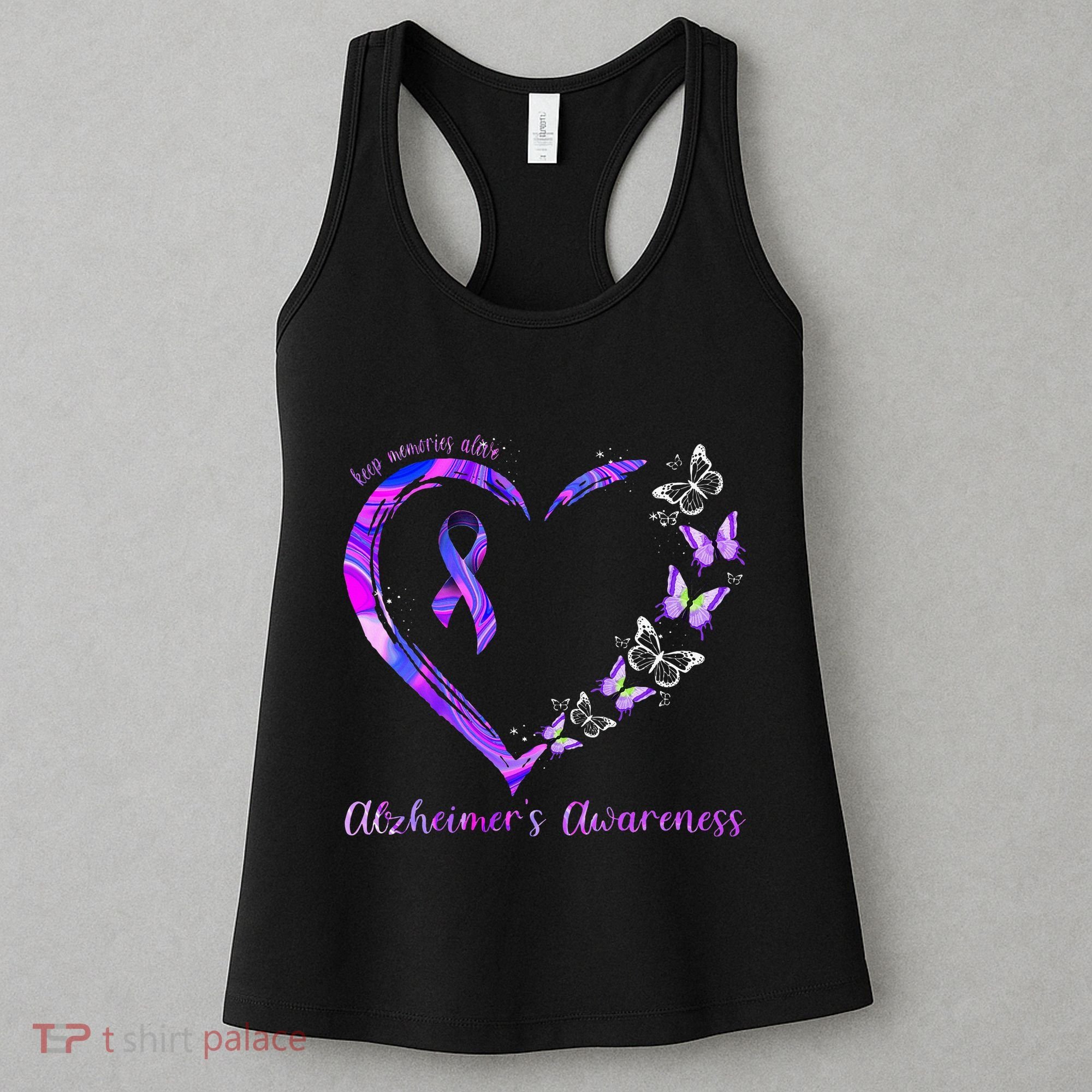Keep Memories Alive AlzheimerS Awareness Women's Tank Top