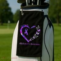 Keep Memories Alive AlzheimerS Awareness Golf Towel thumb 2