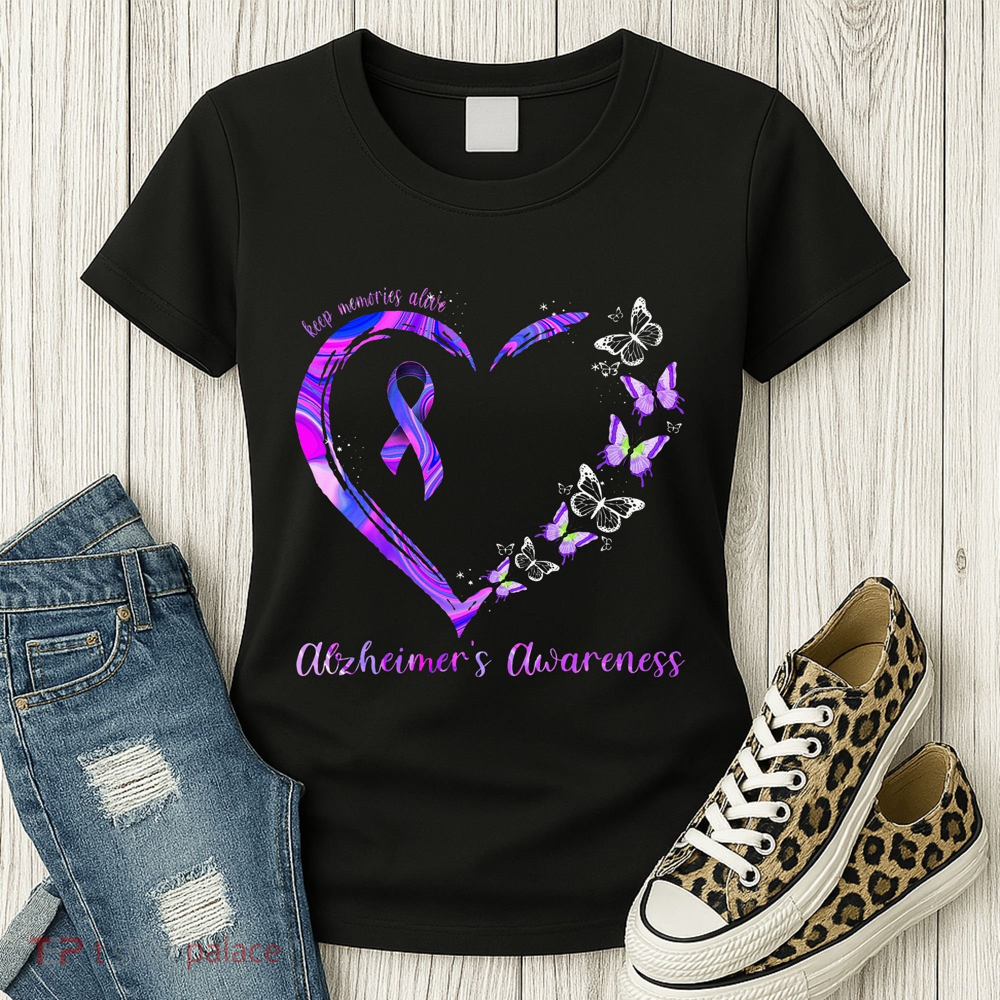 Keep Memories Alive AlzheimerS Awareness Women's T-Shirt
