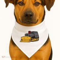 Killdozer Modified Bulldozer USA-Made Doggie Bandana thumb 1