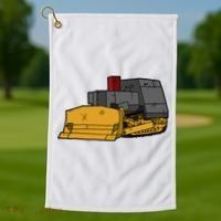 Killdozer Modified Bulldozer Golf Towel thumb 1