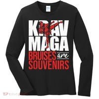 Krav Maga Bruises Are Souvenirs Israeli Self Defense MMA Women's Long Sleeve Shirt thumb 0