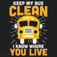 Keep My Bus Clean Funny School Bus Driver Great Gift Hat thumb 2