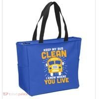 Keep My Bus Clean Funny School Bus Driver Great Gift Tote Bag thumb 2