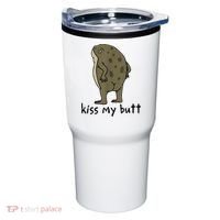 Kiss My Butt Funny Frog Tumbler thumb 0