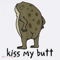 Kiss My Butt Funny Frog Women's Tank Top thumb 5