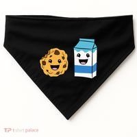 Kawaii Milk Chocolate Chip Cookie USA-Made Doggie Bandana thumb 0