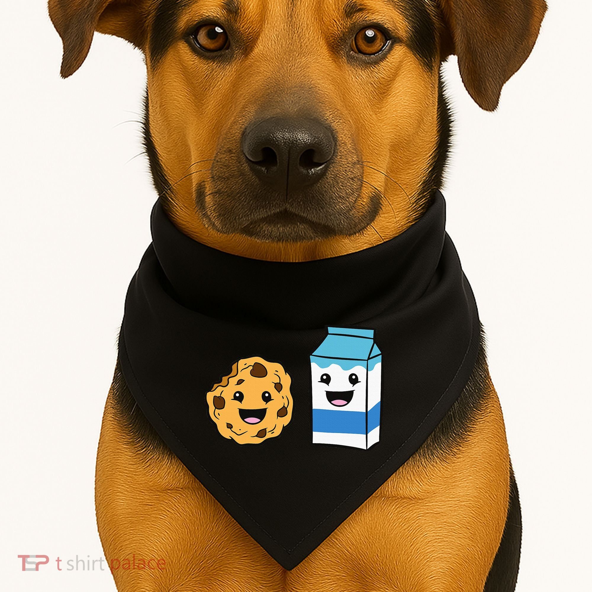 Kawaii Milk Chocolate Chip Cookie USA-Made Doggie Bandana