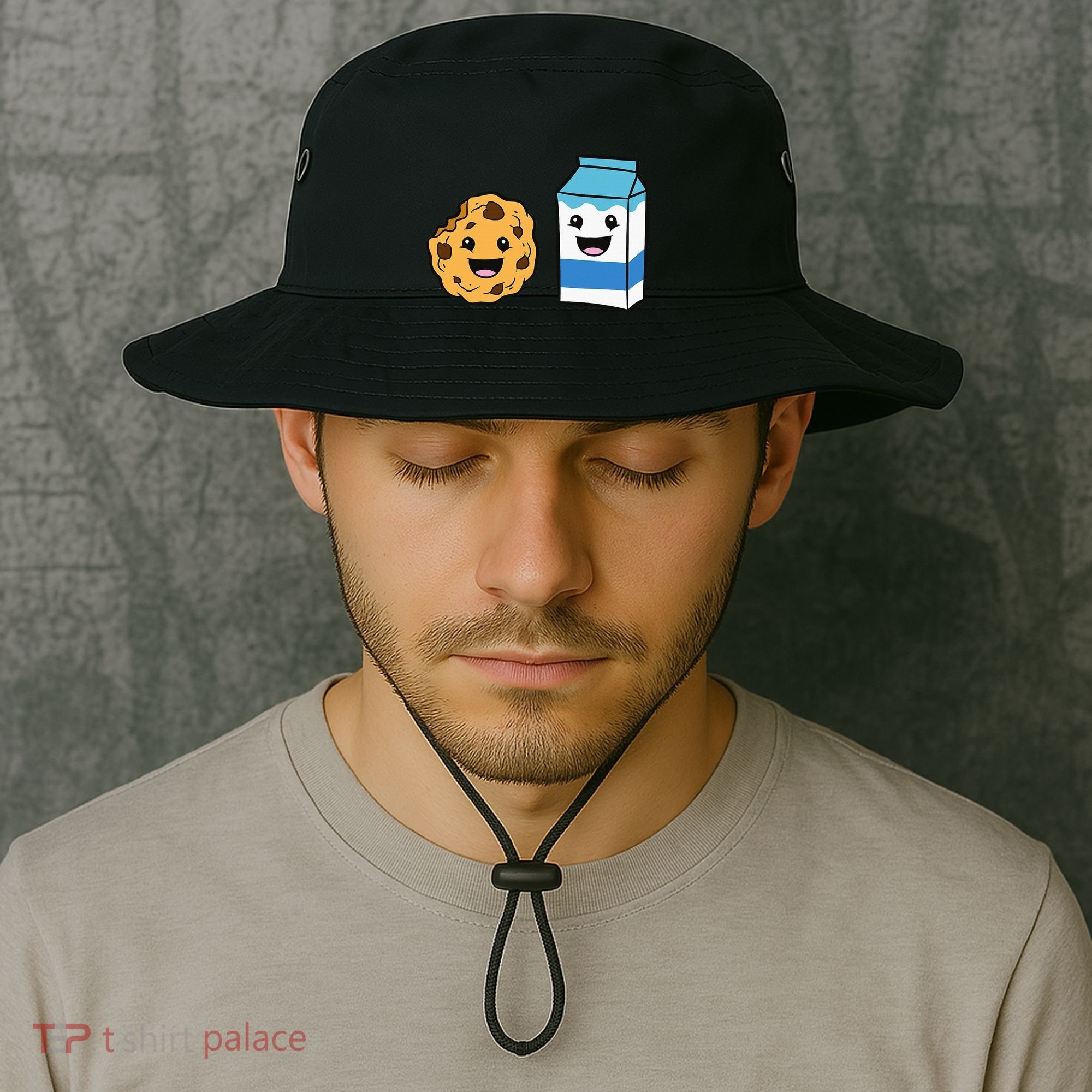 Kawaii Milk Chocolate Chip Cookie Bucket Hat