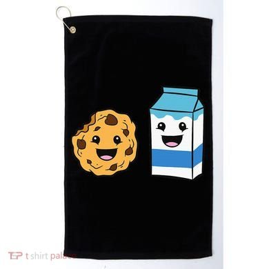Kawaii Milk Chocolate Chip Cookie Golf Towel