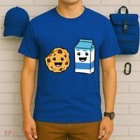 Kawaii Milk Chocolate Chip Cookie T-Shirt thumb 6