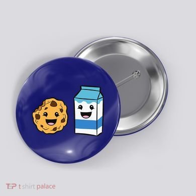 Kawaii Milk Chocolate Chip Cookie Button