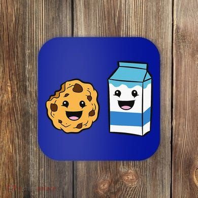 Kawaii Milk Chocolate Chip Cookie Coaster