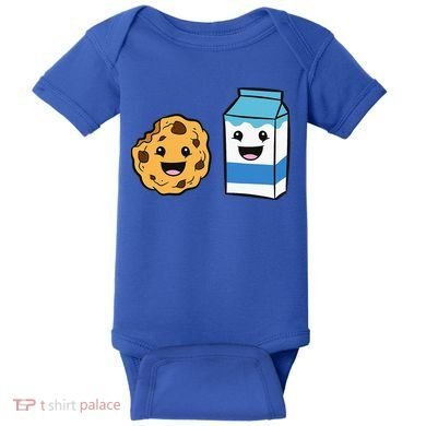 Kawaii Milk Chocolate Chip Cookie Baby Bodysuit