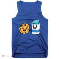 Kawaii Milk Chocolate Chip Cookie Tank Top thumb 0