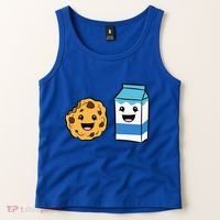 Kawaii Milk Chocolate Chip Cookie Tank Top thumb 2