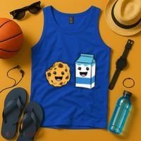 Kawaii Milk Chocolate Chip Cookie Tank Top thumb 4