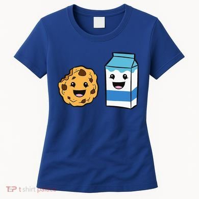 Kawaii Milk Chocolate Chip Cookie Women's T-Shirt