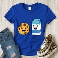 Kawaii Milk Chocolate Chip Cookie Women's T-Shirt thumb 3