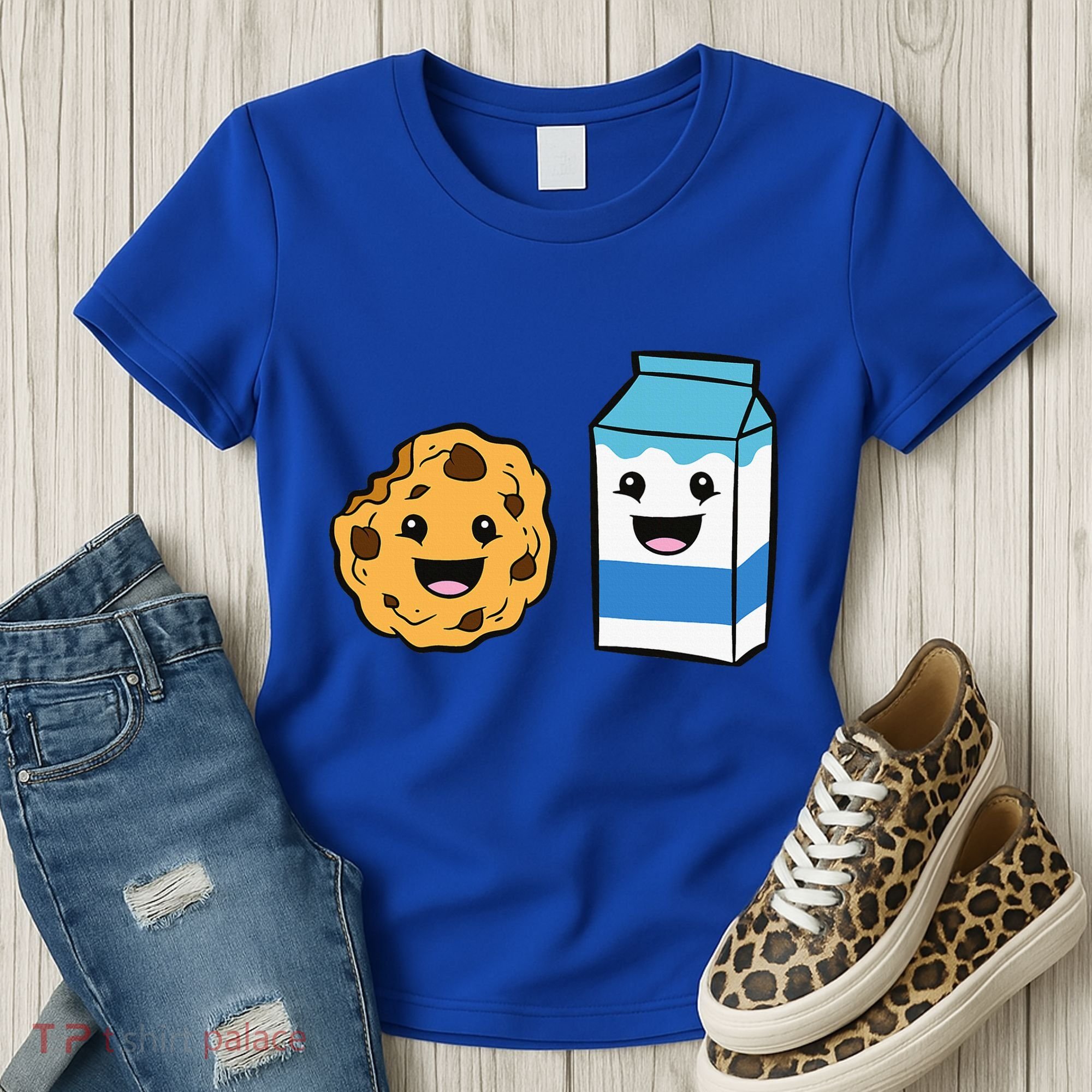 Kawaii Milk Chocolate Chip Cookie Women's T-Shirt