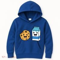 Kawaii Milk Chocolate Chip Cookie Kids Hoodie thumb 0