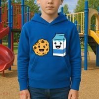 Kawaii Milk Chocolate Chip Cookie Kids Hoodie thumb 2