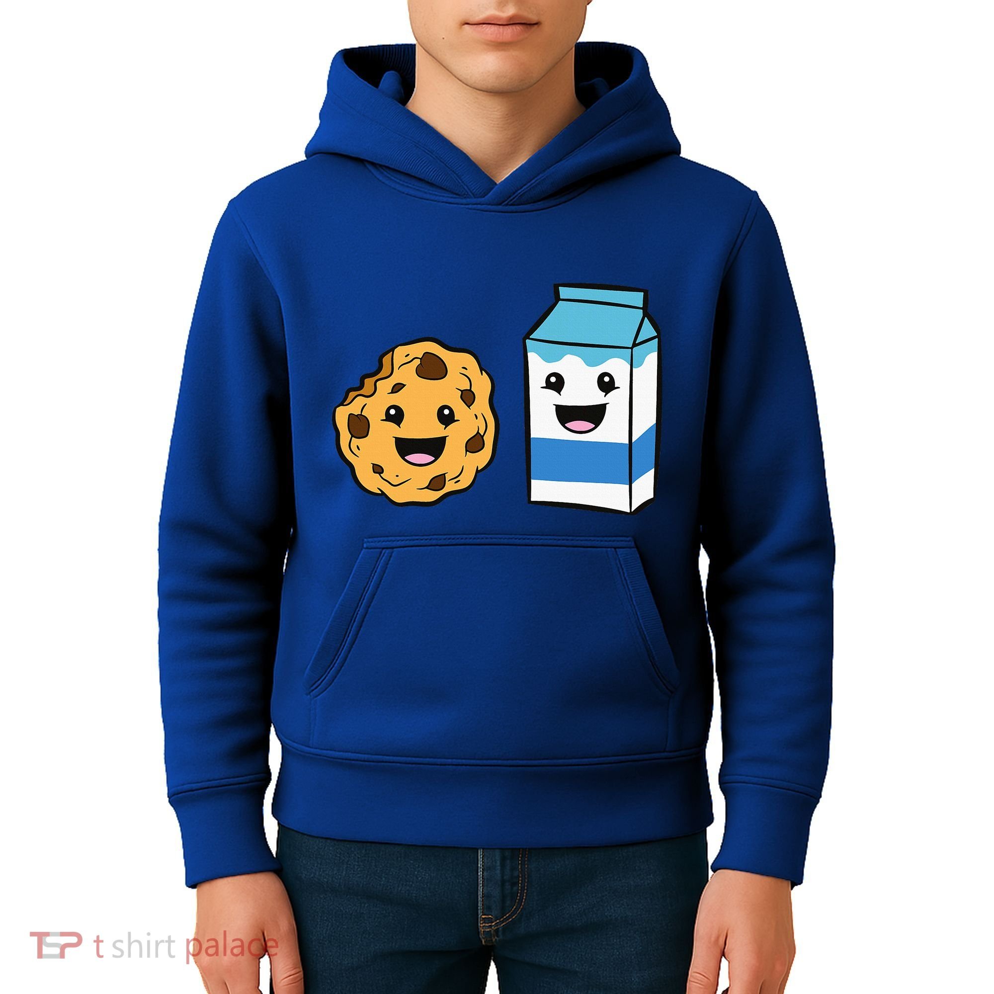 Kawaii Milk Chocolate Chip Cookie Kids Hoodie