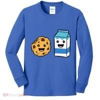 Kawaii Milk Chocolate Chip Cookie Kids Long Sleeve Shirt thumb 0
