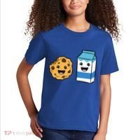 Kawaii Milk Chocolate Chip Cookie Kids T-Shirt thumb 2