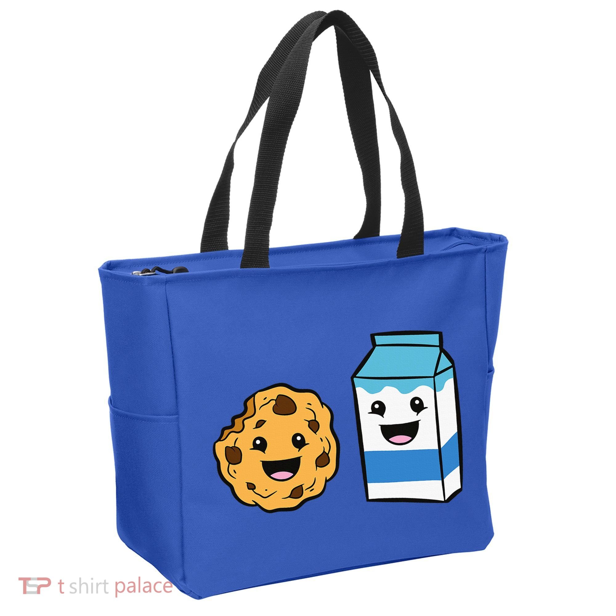 Kawaii Milk Chocolate Chip Cookie Tote Bag