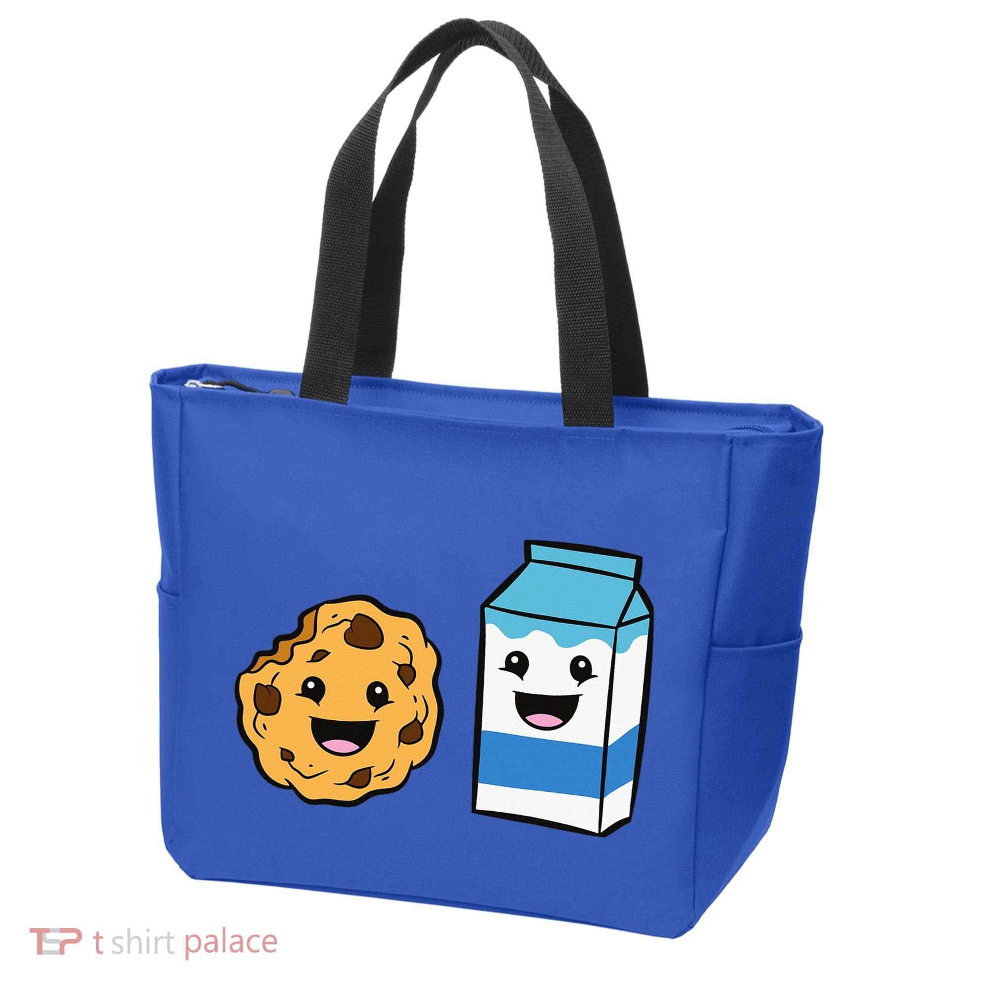 Kawaii Milk Chocolate Chip Cookie Tote Bag