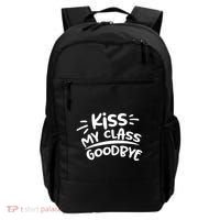 Kiss My Class Goodbye Funny Graduation Backpack thumb 0