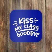 Kiss My Class Goodbye Funny Graduation Coaster thumb 0