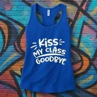 Kiss My Class Goodbye Funny Graduation Women's Tank Top thumb 3