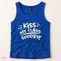 Kiss My Class Goodbye Funny Graduation Tank Top thumb 2