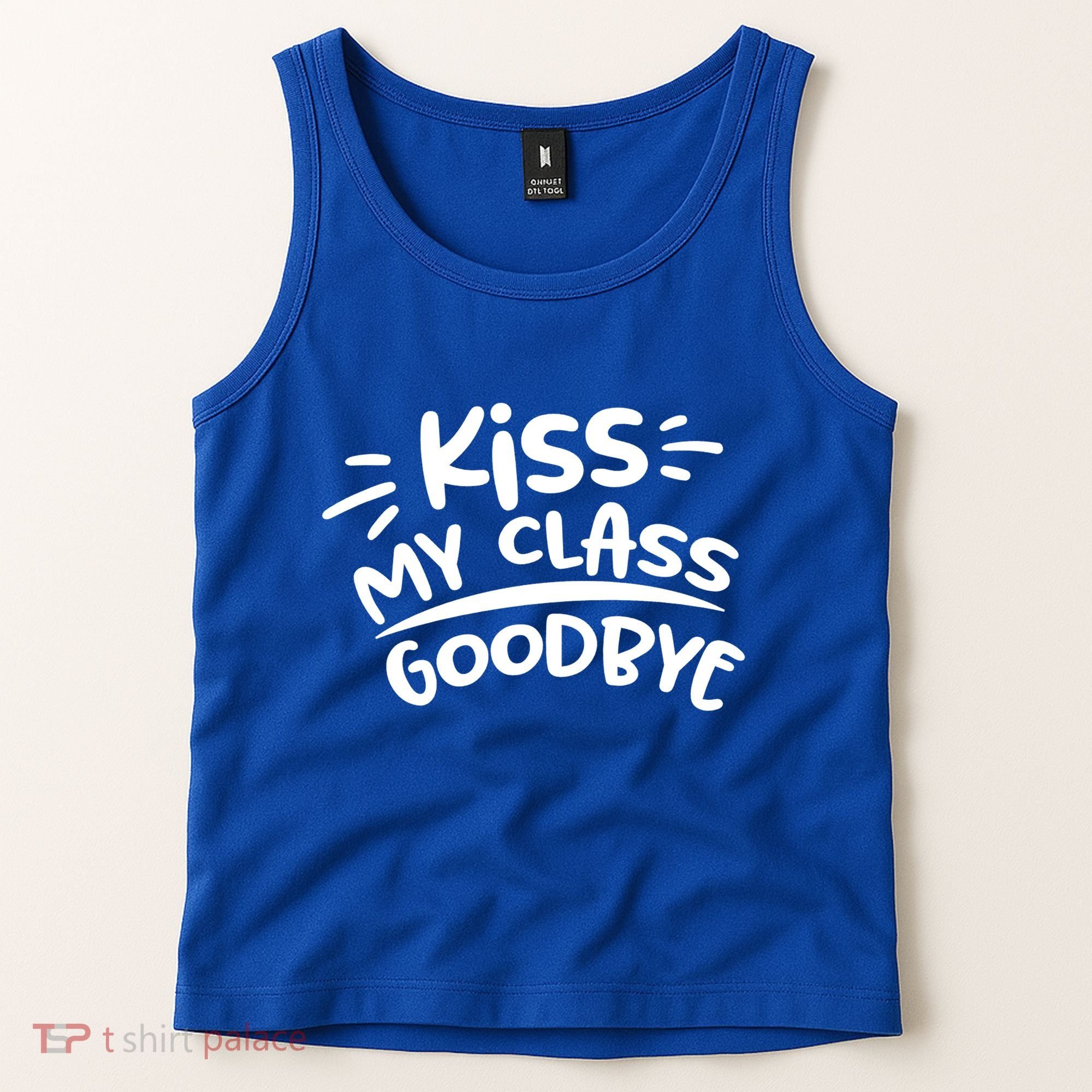 Kiss My Class Goodbye Funny Graduation Tank Top