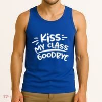 Kiss My Class Goodbye Funny Graduation Tank Top thumb 3