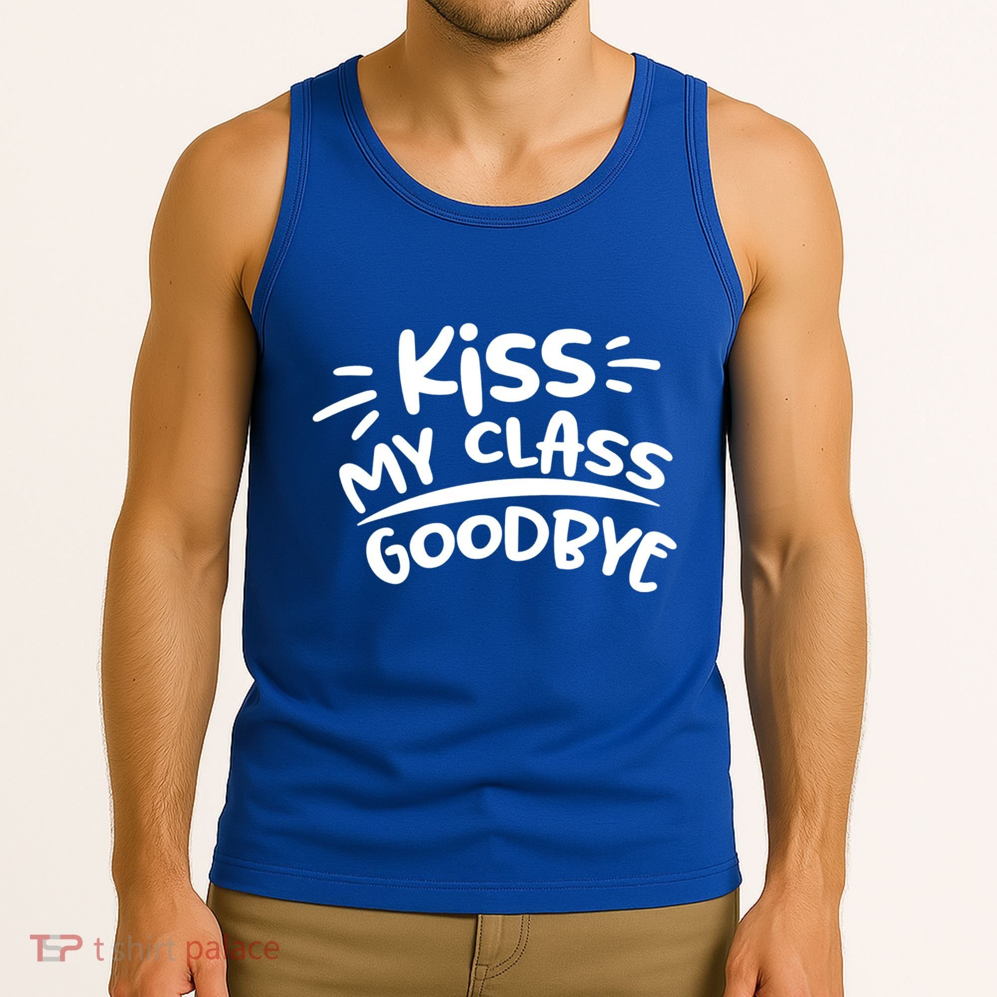 Kiss My Class Goodbye Funny Graduation Tank Top