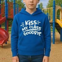 Kiss My Class Goodbye Funny Graduation Kids Hoodie thumb 2