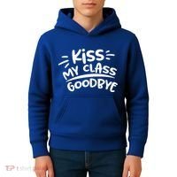 Kiss My Class Goodbye Funny Graduation Kids Hoodie thumb 4