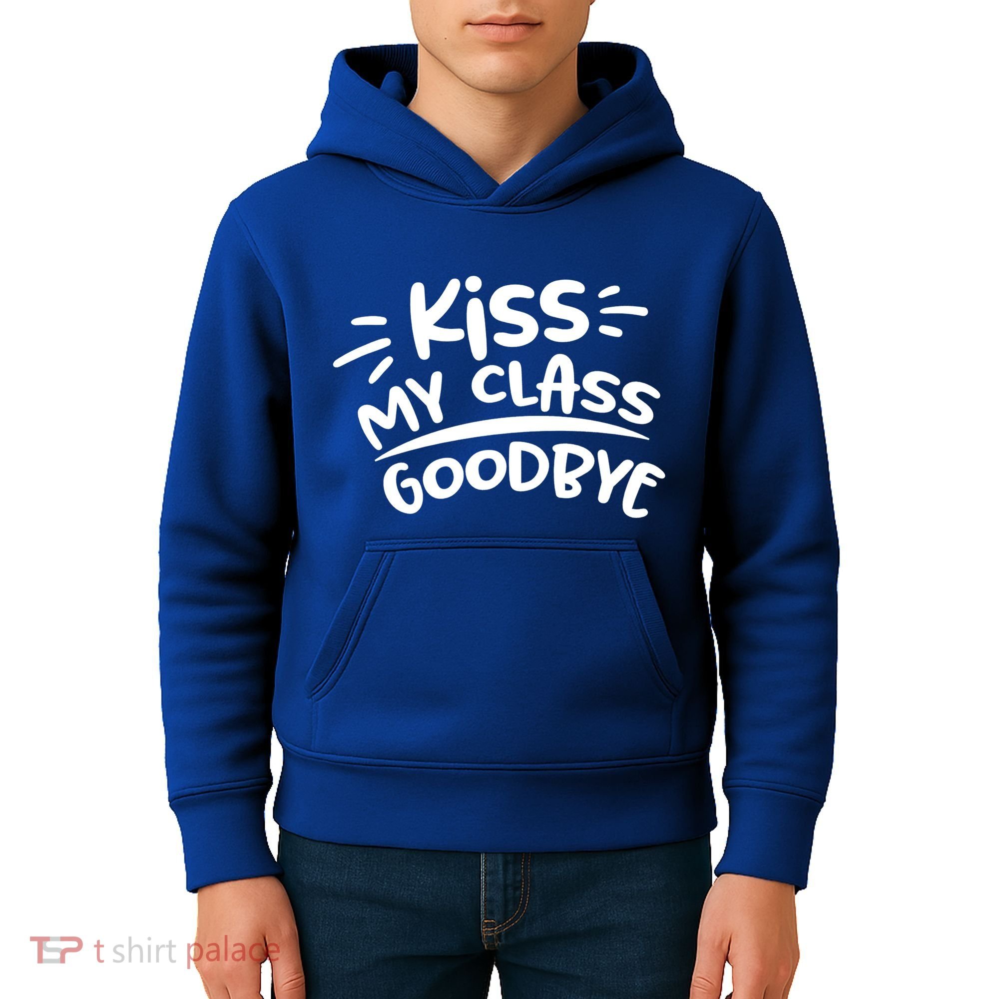 Kiss My Class Goodbye Funny Graduation Kids Hoodie
