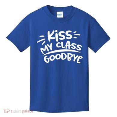 Kiss My Class Goodbye Funny Graduation Kids T-Shirt