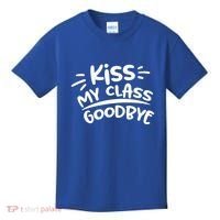 Kiss My Class Goodbye Funny Graduation Kids T-Shirt thumb 0