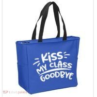 Kiss My Class Goodbye Funny Graduation Tote Bag thumb 2