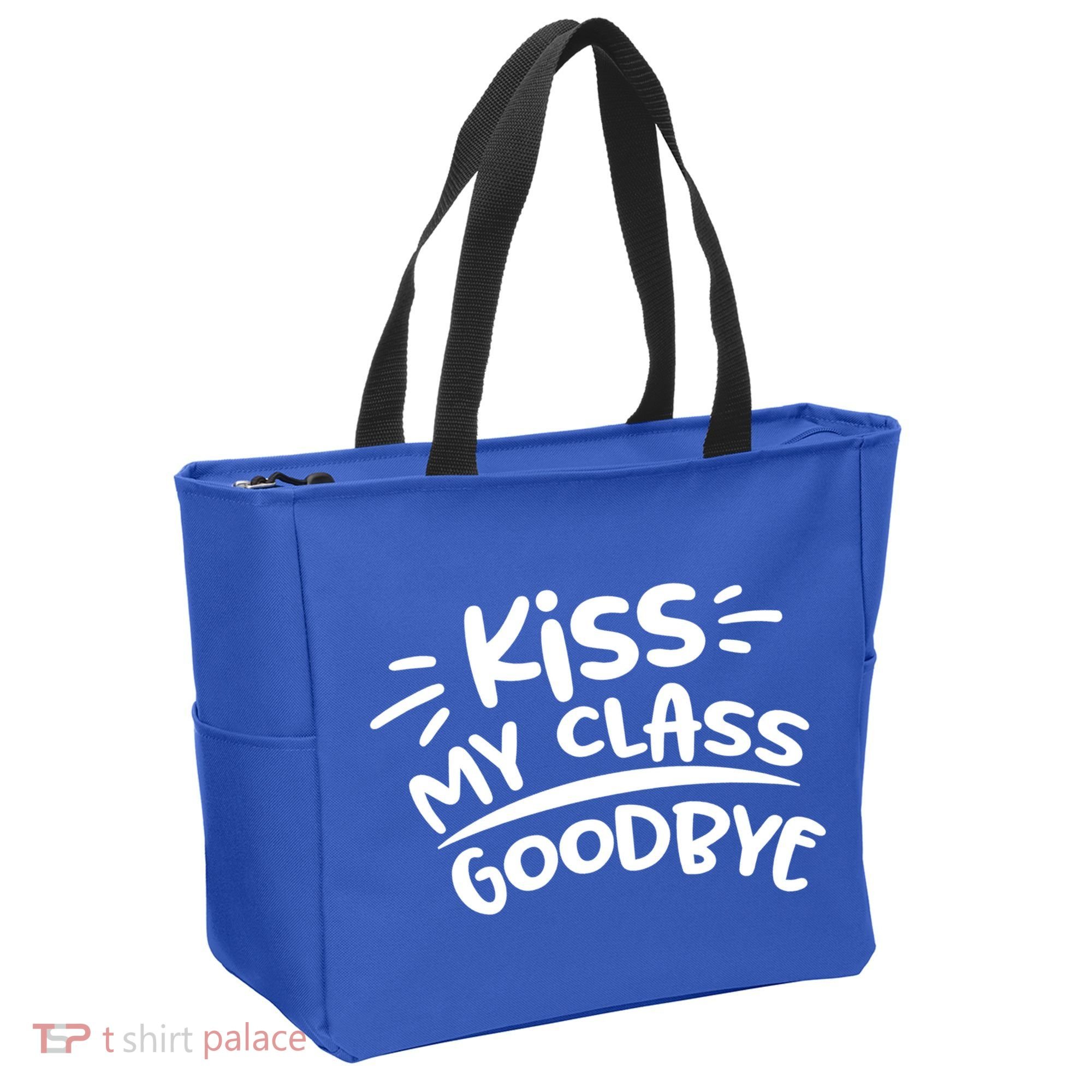 Kiss My Class Goodbye Funny Graduation Tote Bag
