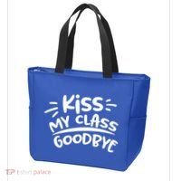 Kiss My Class Goodbye Funny Graduation Tote Bag thumb 3