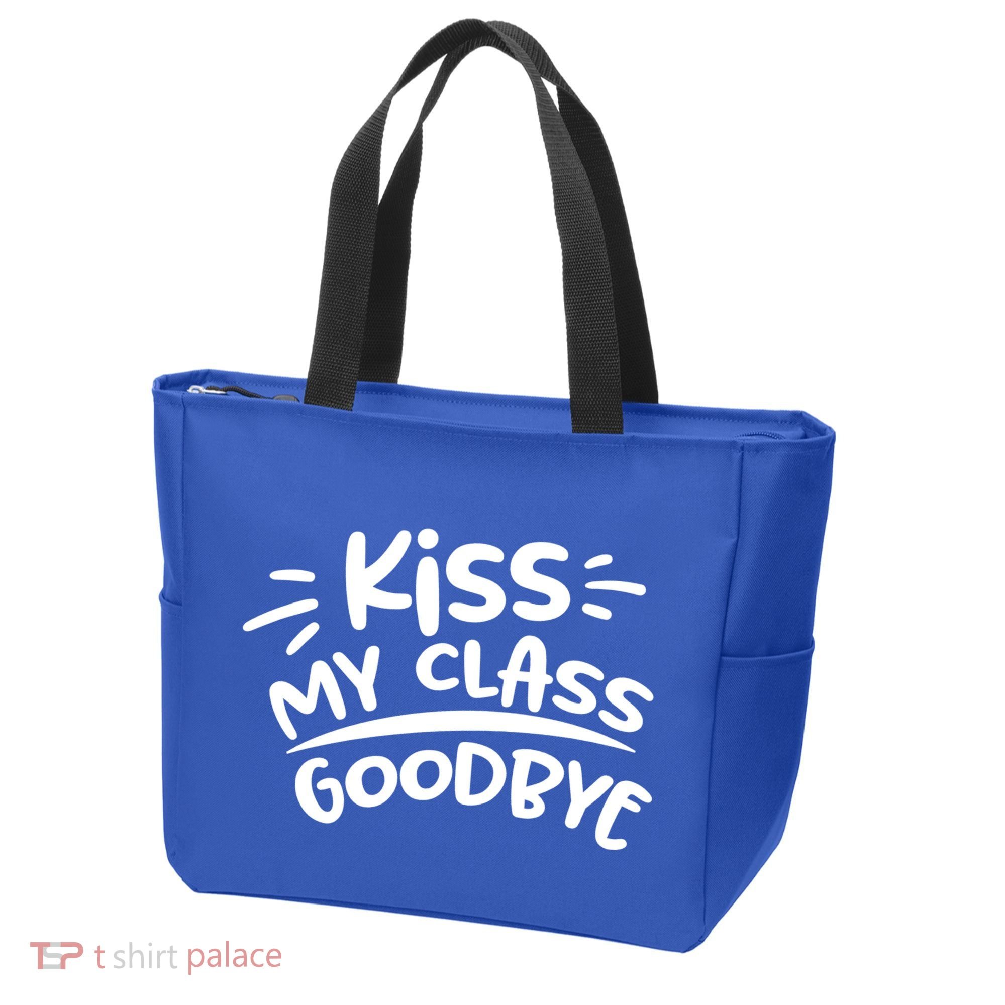 Kiss My Class Goodbye Funny Graduation Tote Bag