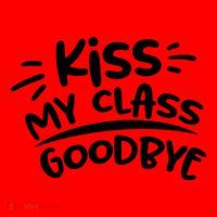 Kiss My Class Goodbye Funny Graduation Santa Hat thumb 1