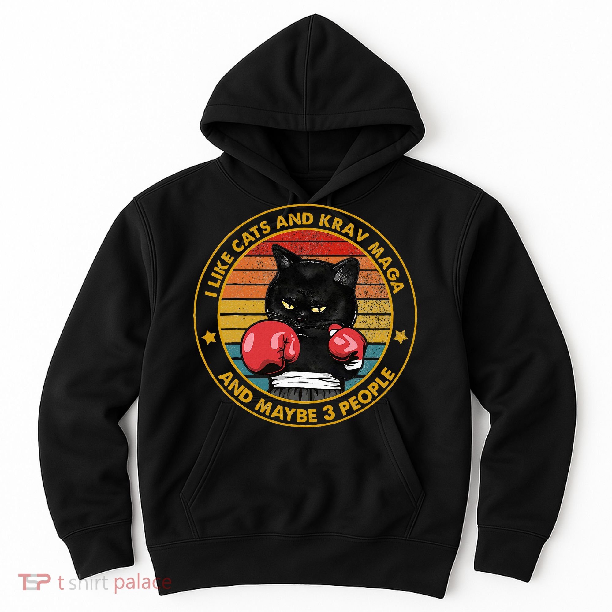 Krav Maga Cat Martial Arts Israel Defense Forces Hoodie