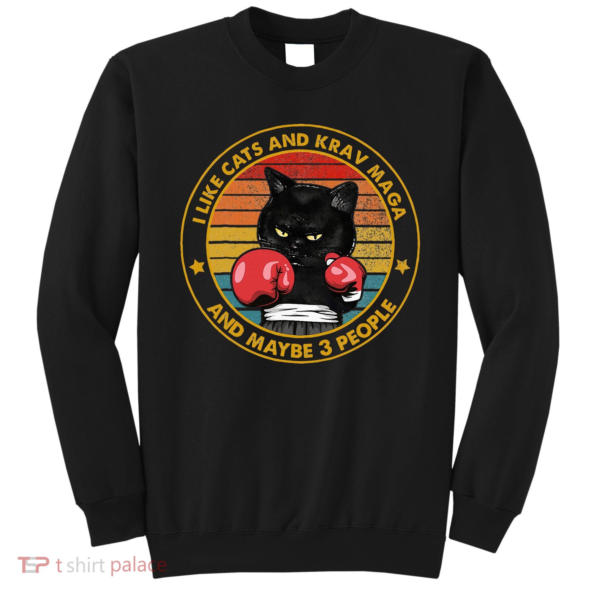 Krav Maga Cat Martial Arts Israel Defense Forces Sweatshirt